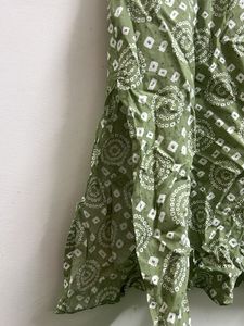 Stylish Green Printed Kurta