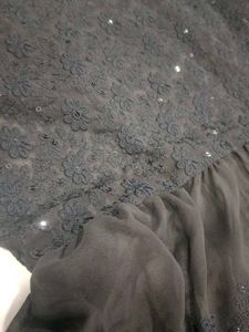 Elegant Black Sequined Kurta