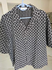 Zara Stylish Geometric Print Short Sleeve Shirt