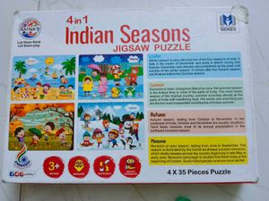 Indian season puzzle set of 4