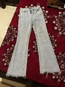 Light Wash Bell Bottom Jeans