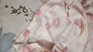 Cute Lip Print Button-Up Shirt