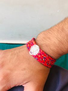 Pure Silver Thread Gents Bracelet