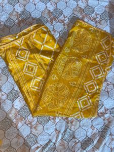Vibrant Yellow Bandhani Dupatta