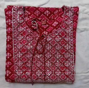 Embellished maroon Kurta for daily wear 😊