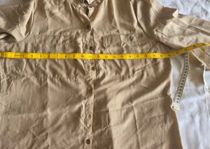 Women's Beige Shirt Dress