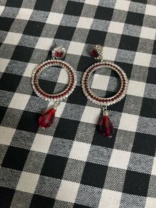 Elegant Red Drop Earrings
