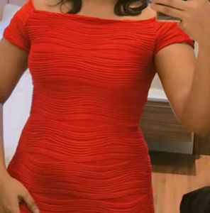 Stunning Red Bodycon Mini Dress