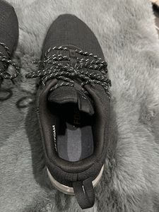 women’s Black Athletic Sneakers and lower
