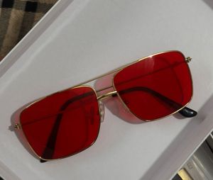 Red Tint Aviator Sunglasses