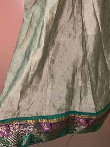 Green With Copper Anarkali Suit