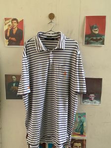 PR107 Polo Golf Striped Long Sleeve Shirt
