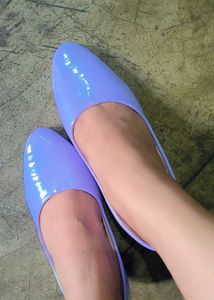 Lavender Patent Leather Pumps
