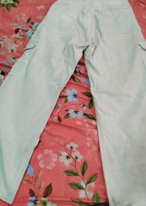 Cream Cargo Pants