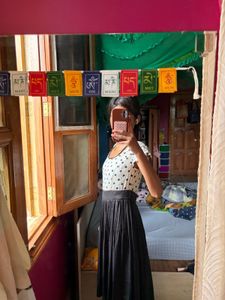 Vintage Polka Dot Pleated Dress