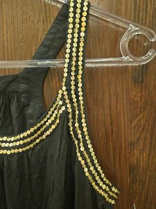 Black Embellished Tank Top