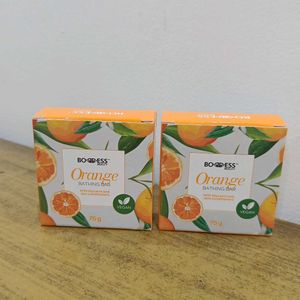 Boddess Orange Bathing Bar - Pack of 2