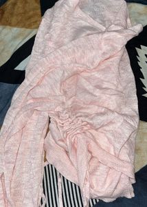 Light Pink Ruched Cardigan / Shrug Top 🎀