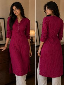 pantaloons Pink Button-Down kurti