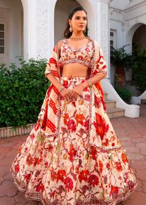 Beautiful Floral Lehenga Choli Set