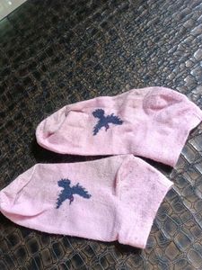 Cute Pink Bird Ankle Socks and brief
