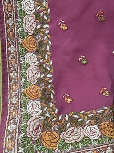 Embroidered  Saree