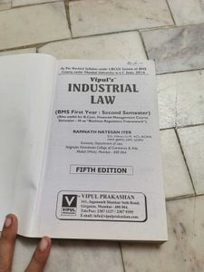 Industrial Law Vipul's BMS Series Book