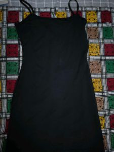 Sleek Black Mini Dress newme