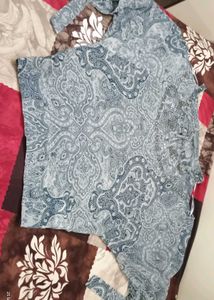 Embellished Paisley Print Top