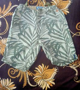 Boy's Tropical Leaf Print Shorts