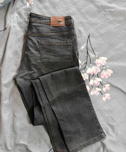Men's Charcoal Slim Fit Jeans