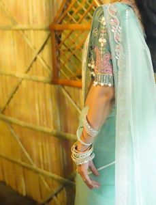 Elegant Embroidered Saree with Blouse