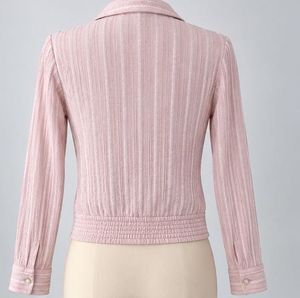 Chic Pink Striped Button-Up Shirt | Lee Cooper