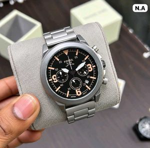 Fossil Gold Chronograph Watch