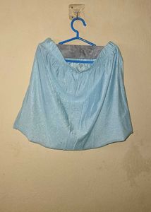 Light Blue Skater Skirt