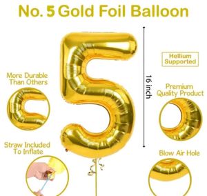 Foil Number Balloon