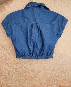 Yousta Denim Crop Top