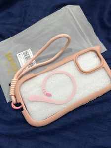 Cute Cat Phone Case with Lanyard iPhone 16 plus