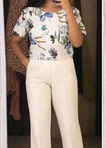 Floral Print Puff Sleeve Top