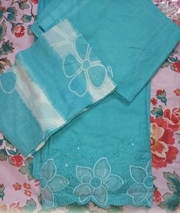 Elegant Blue Kurta Set with Dupatta