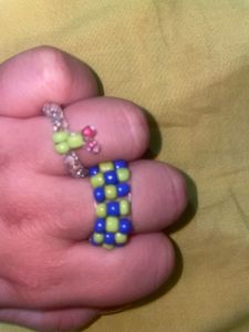 Handmade Y2K Bead Ring Set ✨Fairycore Indie Ae