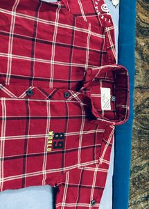Set Of Light Green and Maroon Shirts