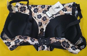 312 -- uplift Clover Print Bra &amp; Panty Set