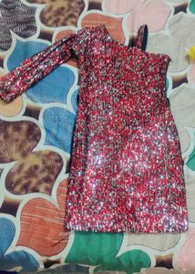 Sparkly Red Party Dress