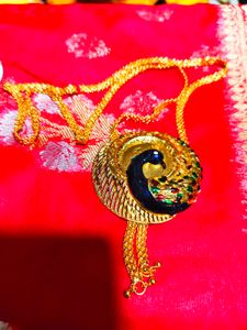 Peacock Design Gold Plated Necklace