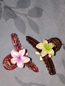 Cute Flower Hair Claw Clips (Set of 2)