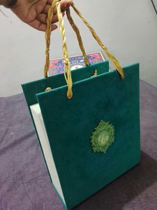 Elegant Teal Clutch Bag Style Gifting Box
