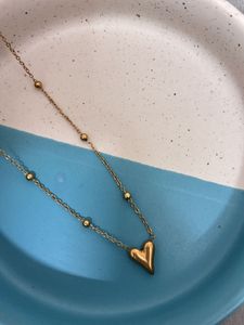 💖 Golden Heart Charm Necklace