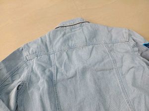 LOCOMOTIVE Denim Jacket with Patches, M Size