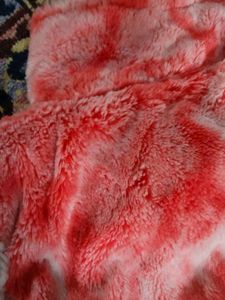 Pink &amp; White Faux Fur Vest